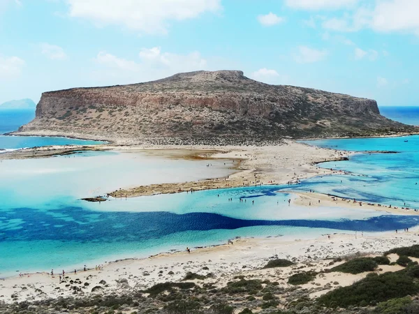 Krajobraz linia brzegowa z meditrannean widokiem na wyspie Krecie — Zdjęcie stockowe