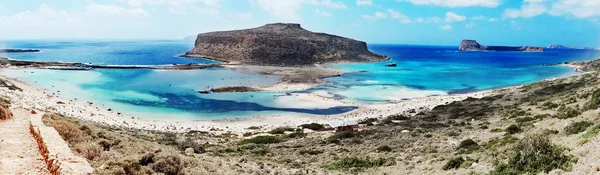 Meditrannean 바다 섬 그리스 크레타의 파노라마 풍경 — 스톡 사진