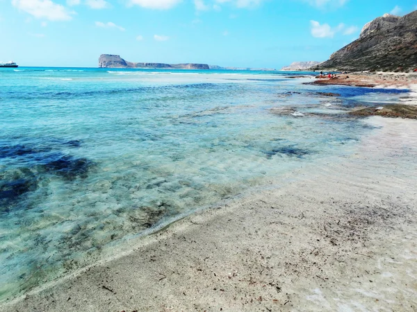 Ακτογραμμή τοπίο της meditrannean θάλασσας Κρήτη Ελλάδα — Φωτογραφία Αρχείου