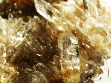 Rock kristal kuvars Jeod jeolojik kristalleri temizleyin 