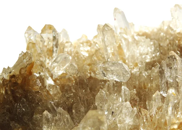 Hegyikristály geodéziai geológiai kristály tiszta — Stock Fotó