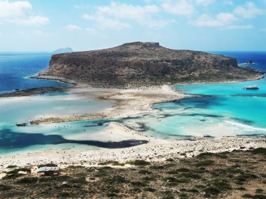 meditrannean deniz Girit Adası Yunanistan kıyı şeridi manzara