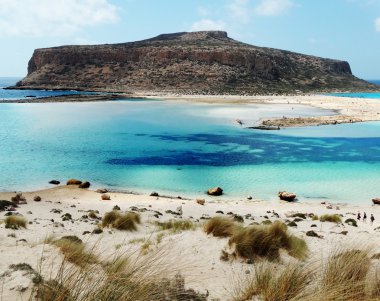 meditrannean deniz Girit Adası Yunanistan kıyı şeridi manzara