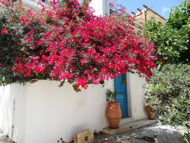 balkon ve Teras santorini Yunanistan bina lüks otel