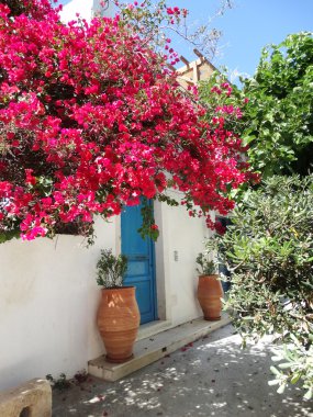 balkon ve Teras santorini Yunanistan bina lüks otel