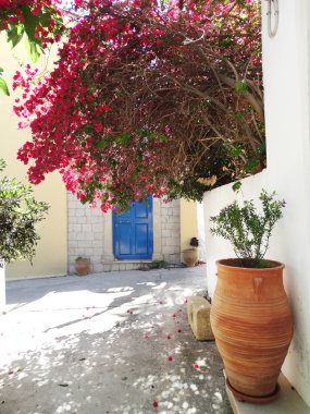 balkon ve Teras santorini Yunanistan bina lüks otel