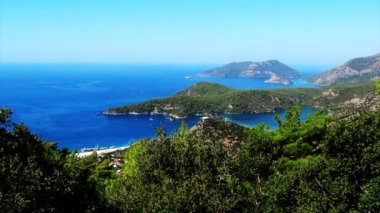 mavi lagün ve beach Ölüdeniz Türkiye Panoraması