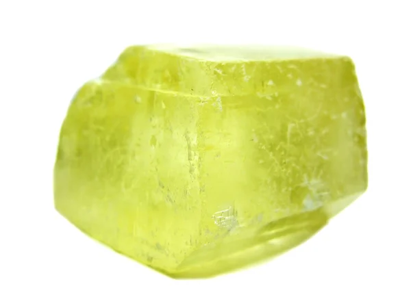 黄色方解石地质晶体 — 图库照片