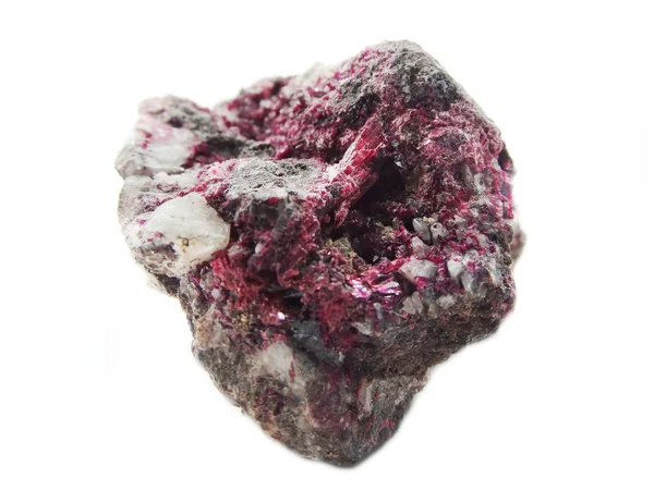 Erythrite geode geologiska kristaller — Stockfoto