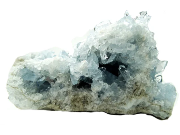 Celestite geode geological crystals — Stock Photo, Image