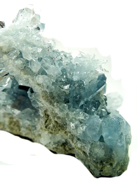 Celestite geode geological crystals — Stock Photo, Image