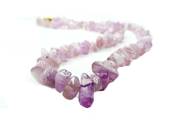 Cuncite semiprecious beads necklace — Stock Photo, Image