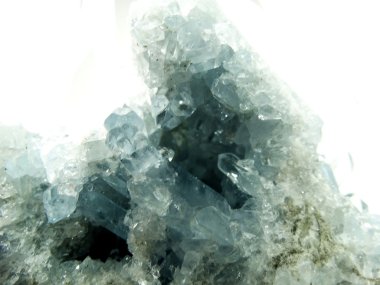 celestite Jeod jeolojik kristalleri 