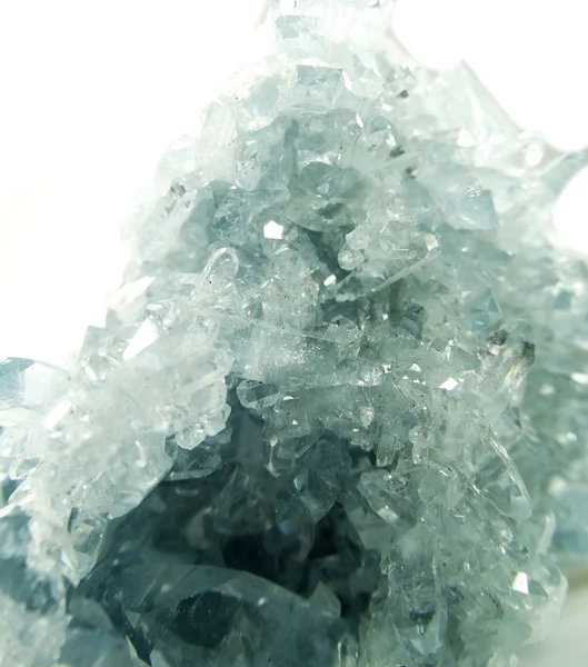 Celestite geode geologiska kristaller — Stockfoto