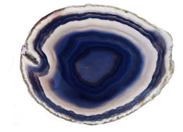 Agate bleue calcédoine cristal géologique — Photo