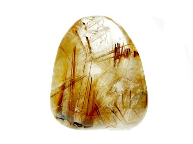 Rutilated kuvars jeolojik kristal