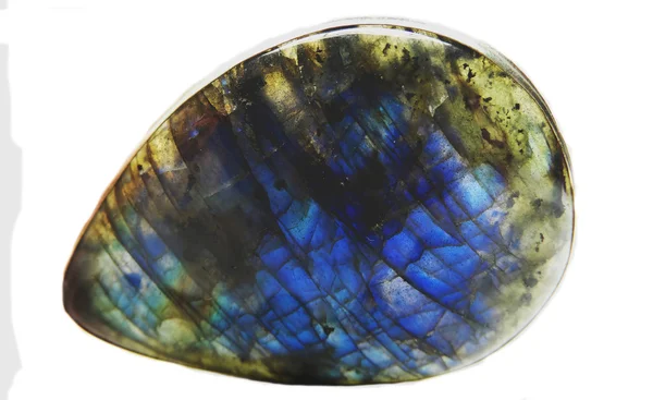 Labradormineral geologischer Kristall Nahaufnahme — Stockfoto