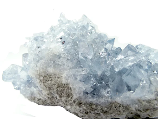 天青石 geode 地质晶体 — 图库照片