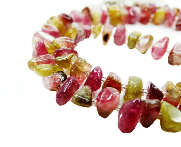 stock image tourmaline gemstone beads necklace jewelery