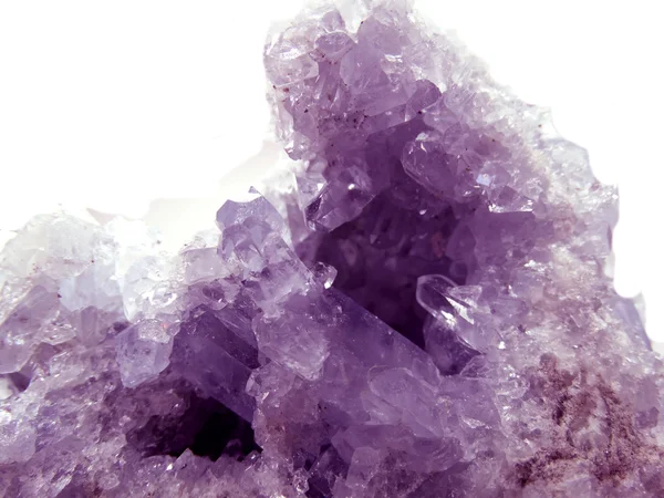 Amethyst geode geological crystals — Stock Photo, Image