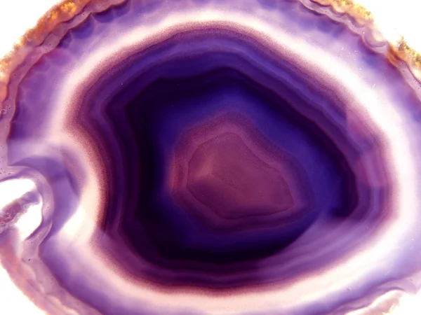 Agate with chalcedony geological crystal — Stock Photo, Image