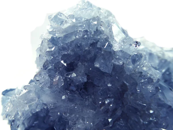 Celestite geode geological crystals — Stock Photo, Image