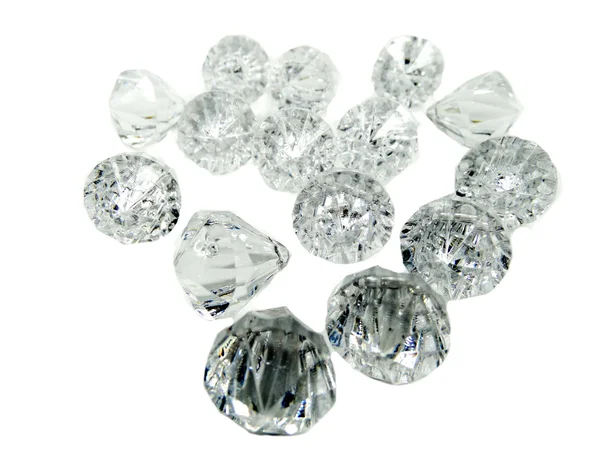 Cristais de pedras preciosas de diamante — Fotografia de Stock
