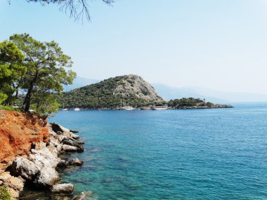 Akdeniz Türkiye'nin kıyı şeridi manzara