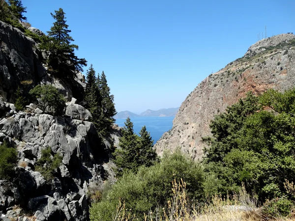 Küstenlandschaft des Mittelmeeres Türkei — Stockfoto