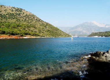 Akdeniz Türkiye'nin kıyı şeridi manzara