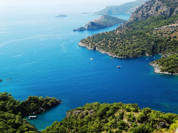 Coastline landscape of mediterranean sea turkey — Stock Photo, Image