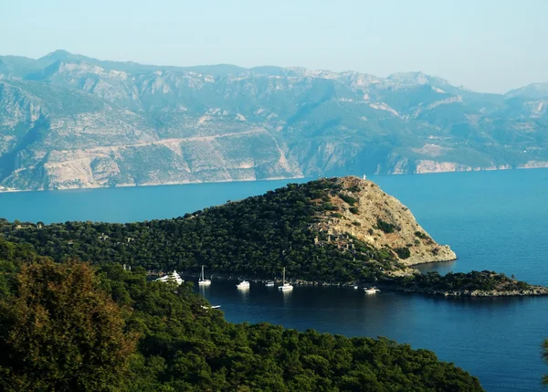 地中海のトルコの海岸線の風景 — ストック写真