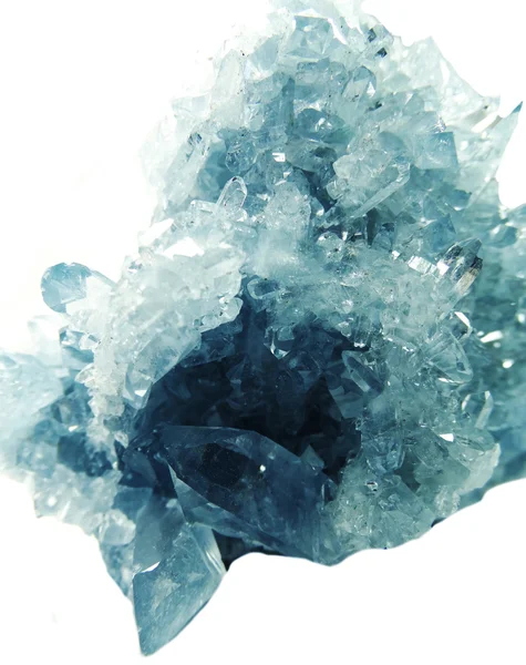 Celestite geode geologiska kristaller — Stockfoto