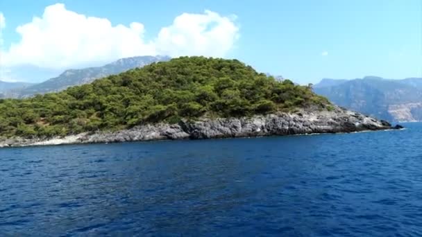 Kusten landskap av Medelhavet Turkiet — Stockvideo