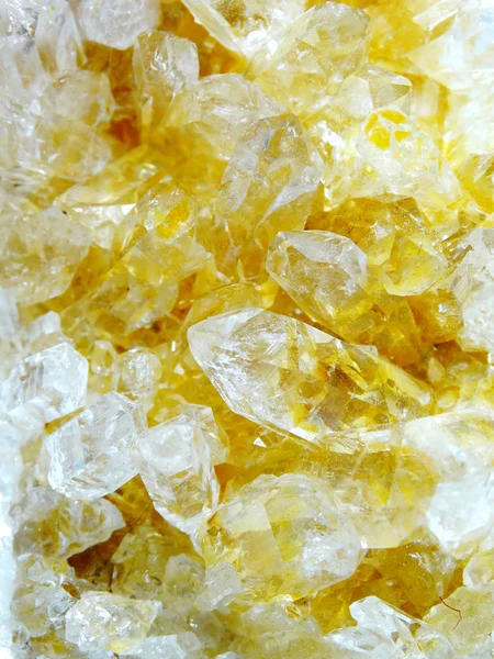 Cristal de roca de citrino cristales geológicos geode cuarzo — Foto de Stock