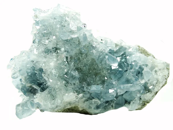 Celestite Geodezja geologiczne kryształy — Zdjęcie stockowe