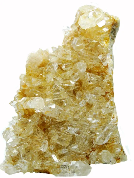 Citrine géode cristaux géologiques — Photo