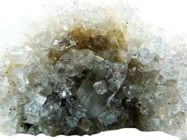 Apophyllite geode geologické krystaly — Stock fotografie