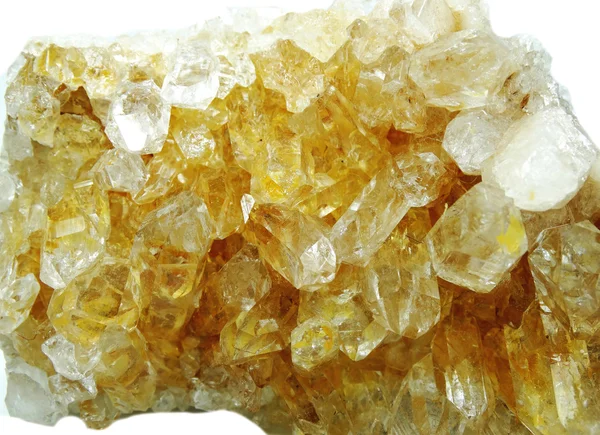 Γεωλογική κρύσταλλα κιτρίνης geode — Φωτογραφία Αρχείου