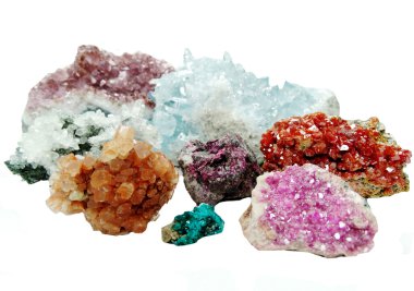 celestite quartz aragonite vanadinite erythrite geological cryst clipart