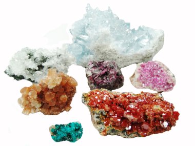celestite kuvars aragonit vanadinite erythrite jeolojik cryst