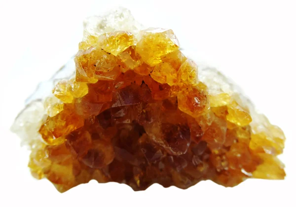 Citrine géode cristaux géologiques — Photo