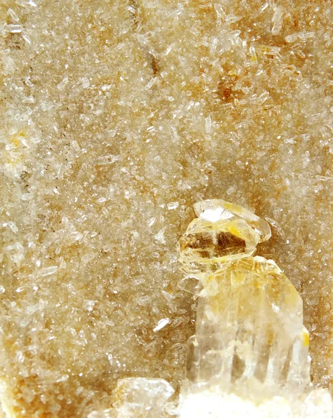 Kristal geologi sitrin geode — Stok Foto
