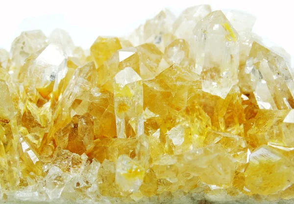 Citrine geode geological crystals — Stock Photo, Image