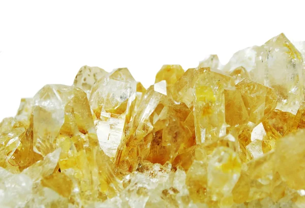 Citrine geode geological crystals — Stock Photo, Image