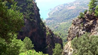 Akdeniz Türkiye'nin kıyı şeridi manzara Panoraması