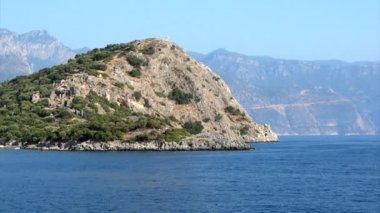 Akdeniz Türkiye'nin kıyı şeridi manzara Panoraması