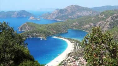 Sahil Ölüdeniz Panoraması manzara Akdeniz Türkiye