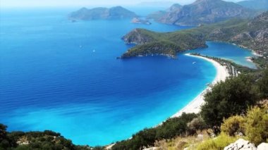 Sahil Ölüdeniz Panoraması manzara Akdeniz Türkiye