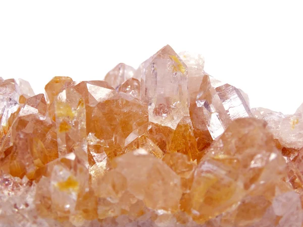 Cristales geológicos de geoda peridote — Foto de Stock